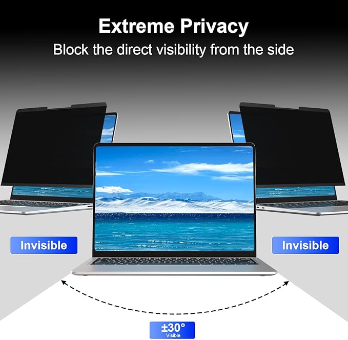 Magnetic Privacy Screen for 13.5 Inch Microsoft Surface Laptop 5, Removable Anti Glare Surface Laptop 13.5 Screen Protector, Blue Light Filter, Anti Spy Easy Install