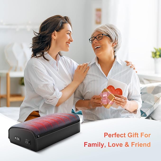 Comfier Foot Rest Under Desk at Work with Heat,Foot Warmer,Adjustable Height Foot Stool Under Office Desk, Memory Foam Foot Stools for Back Pain Relief,Foot Stand,Gift