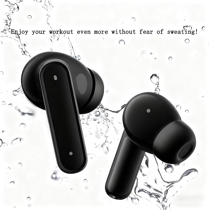 Wireless Bluetooth Noise-Canceling Earbuds Bluetooth 5.3 High-Fidelity Stereo LED Display in-Ear Headphones 48-Hour Battery Life Ideal for Fitness, Running, and Work