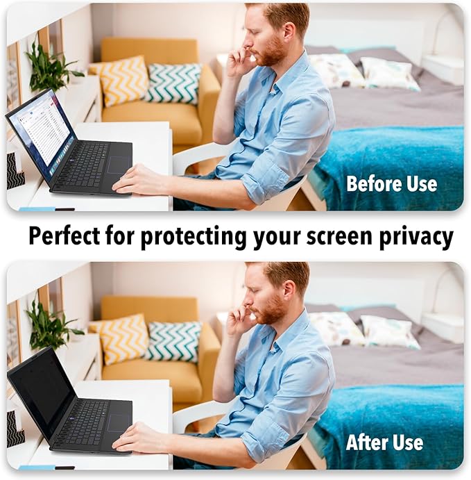 17.3 Inch 16:9 Laptop Privacy Screen Filter, Computer Monitor Privacy Shield, Anti Scratch Anti Spy Anti Glare Blue Light Screen Protector