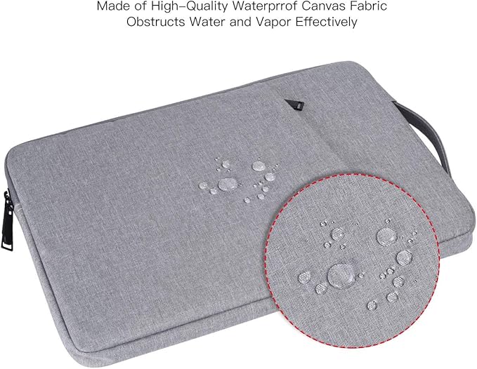 14 inch Laptop Case Sleeve for HP Omnibook 14/ Stream 14/ Chromebook/Elitebook, Lenovo Yoga/IdeaPad, Dell Inspiron Carrying Bag, Light Grey