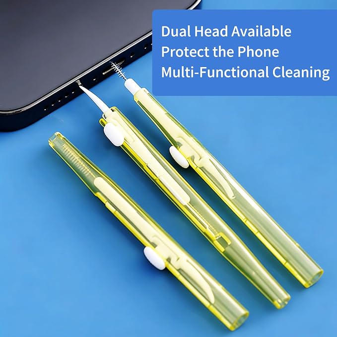 10 Pcs Cell Phone Cleaning Kit,Charging Port Cleaner,Dual Sided Anti Clogging Nylon Brushes,Suitable for Clean Phone Charging Port,Phone Speaker, AirPods,Tablet Camera,Other Electronics - Image 6