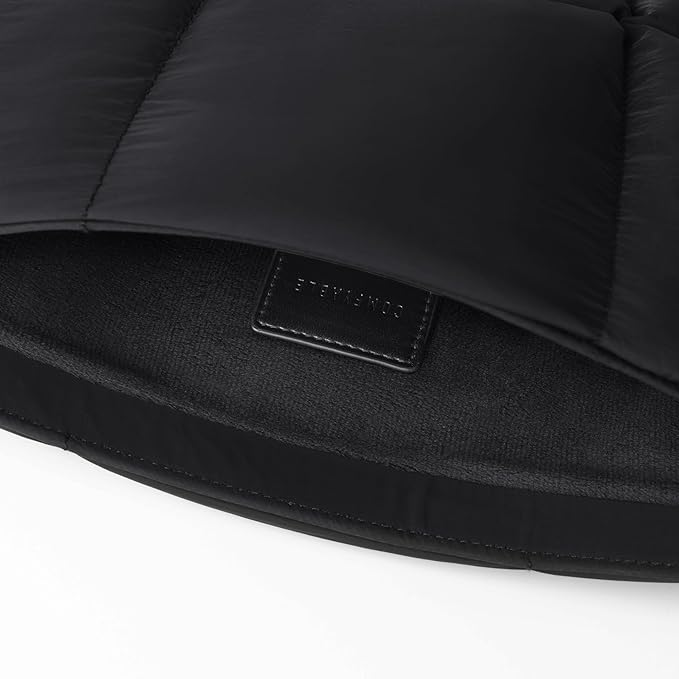 Comfyable Puffy Laptop Sleeve 15 16 Inch, Quilted Puffer Laptop Carrying Case for Women, Pillow Pouch Compatible for MacBook Air M5 & MacBook Pro M5 Pro/Max 2026, Black