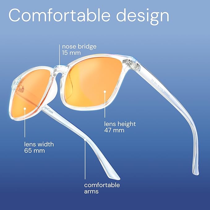 livho Gaming Blue Light Blocking Glasses for Better Sleep, Premium Night Driving, Computer Blockers for Man & Woman