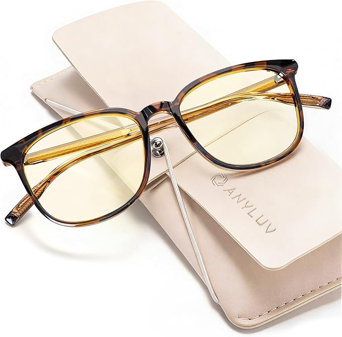 ANYLUV Blue Light Glasses for Woman Men, Womens Blue Light Blocking Glasses Computer Glasses Anti Eyestrain