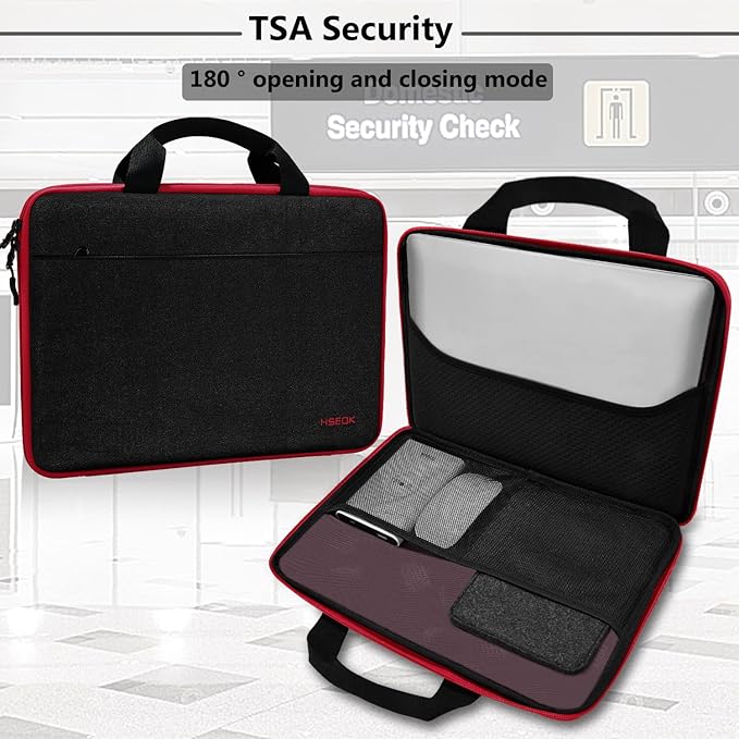 Hseok Laptop Sleeve 13-14 Inch Case Briefcase Compatible with MacBook Neo Pro 14 M5/M4/M3/M2/M1, All Models 13.3 Mac Air/Pro, XPS 13 14, Most Popular 13"-14" Notebooks,B01K03