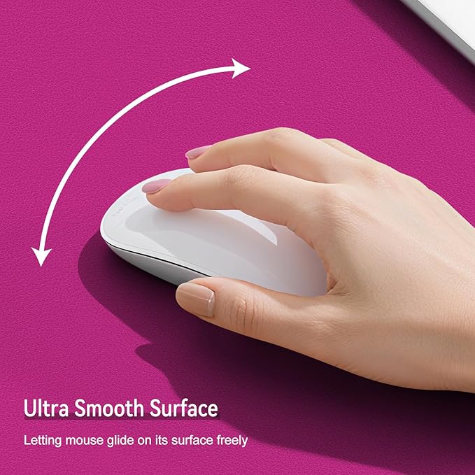 Dual Sided Leather Desk Mat - Waterproof Desk Pad - Ideal for Large Mouse Pad and Desk Mats on Top of Desks (Rose, 11"*8")