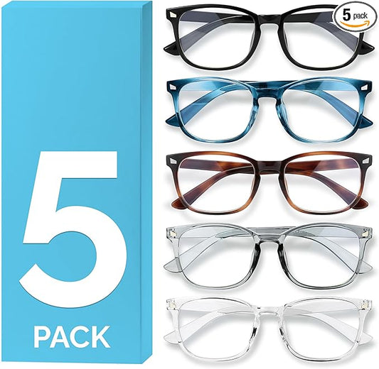 MIGSIR Blue Light Blocking Glasses for Computer Gaming, Fashion Fake Helps Reduce Screen Fatigue Eyeglasses for Women Men