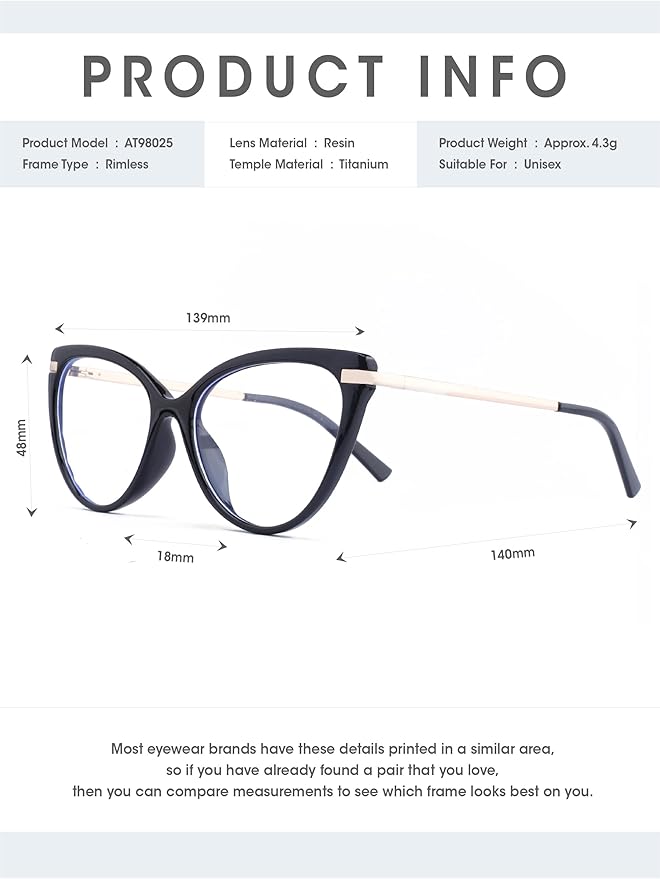 Blue Light Glasses for Woman & Men | Computer Glasses for Men & Women-Anti Fatigue,HD Screen Glasses for Gaming,Office,Reading
