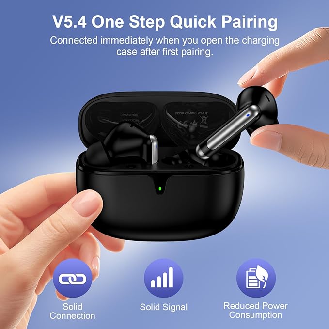 for Samsung Wireless Earbuds, Bluetooth Headphones for Samsung Galaxy S26 Ultra/S25/S24/S23/S22/S21/A16/A15/A56/A36/Z Flip7 Wireless Ear Buds, 60Hrs Playtime, Hi-Fi, Noise Cancelling, IP7 Waterproof