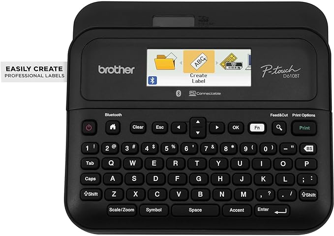 Brother® P-touch PT-D610BT Business Professional Connected Label Maker With Bluetooth®