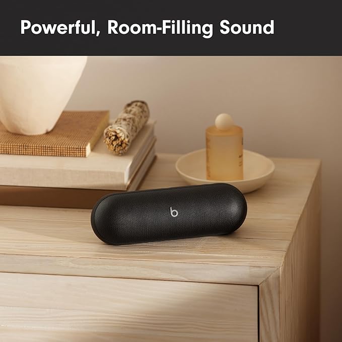 Beats Pill - Wireless Bluetooth Speaker with AppleCare+ (2 Years) - Matte Black