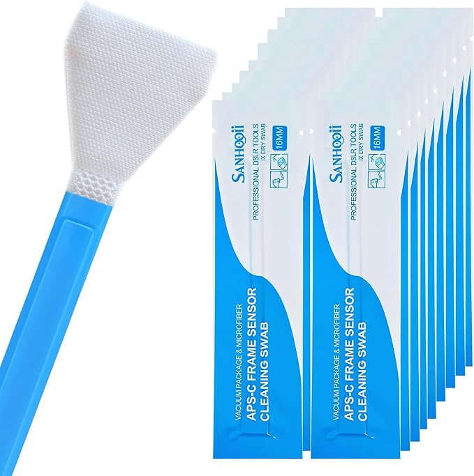 Dry APS-C Sensor Cleaning Swabs (CCD/CMOS), 20pcs 16mm DSLR or SLR Mirrorless Digital Camera Cleaning kit (No senrsor Cleaning Solution) - Image 9