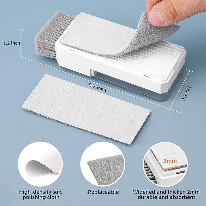 Keyboard Cleaning Kit Laptop Cleaner, All-in-1 Computer Screen Cleaning Brush Tool, Multi-Function PC Accessories Electronic Cleaner Kit Spray for iPhone iPad Macbook Earbud Camera Monitor with Patent - Image 9