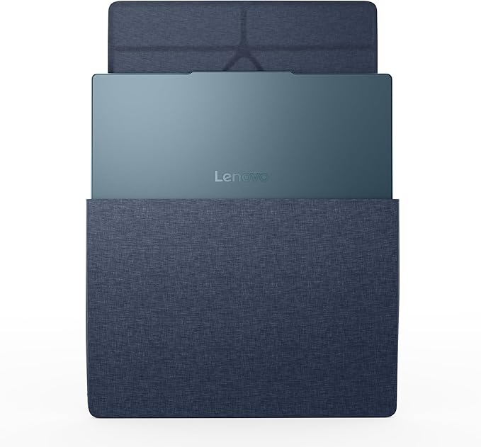 Lenovo Yoga Tote Sleeve Case for Laptops with 14-inch Display, Multi-Compartment Organizer with Convertible Stand, Lightweight Protective Polyester & Microfiber Sleeve, Cosmic Blue