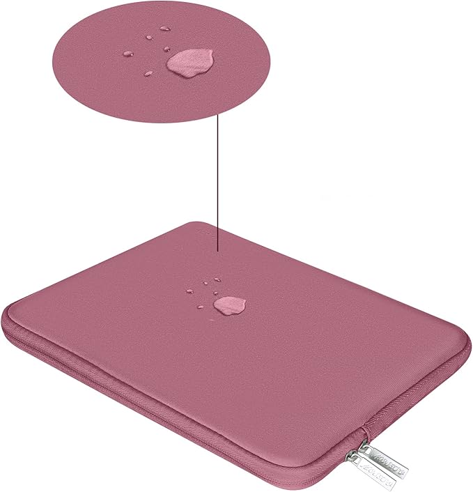 MOSISO Laptop Case 15 inch, 15 inch Laptop Sleeve Bag Compatible with MacBook Air M5 A3448 M4 A3241 M3 A3114 M2 A2941 2026-2023, Dell XPS, Neoprene Computer Sleeve Bag with Small Case, Dusty Rose