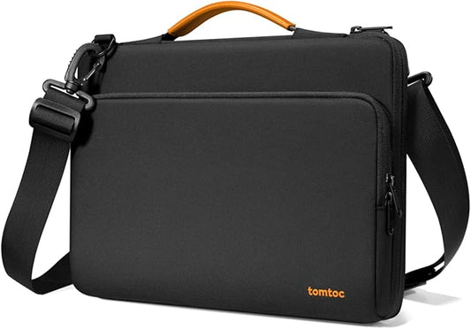tomtoc 360 Protective Laptop Shoulder Bag for 14-inch MacBook Pro M5 Pro/Max A3426 A3427 2026 M4/M3/M2/M1 Pro/Max A3434, Water-Resistant Carrying Case for 13.5-14.4 Inch Microsoft Surface Laptop 7/6/5