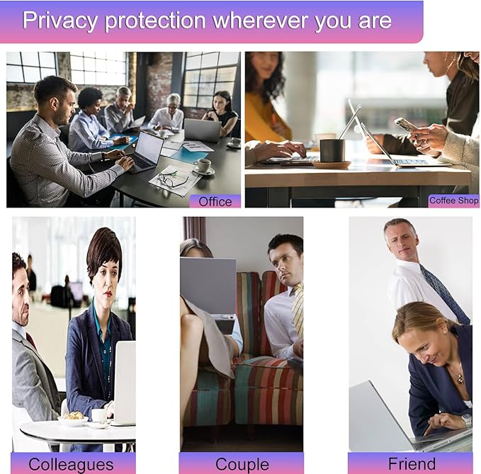 KEANBOLL 15.6 Inch Magnetic Privacy Screen for Laptops (16:9) - Removable Anti-Glare Filter with Blue Light Reduction | Compatible with HP, Dell, Acer, Asus, Samsung, Lenovo Laptops etc