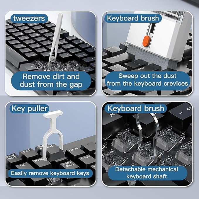 22 in 1 Precision Cleaning Kit ?€? Professional Electronic Cleaning kit Cleaning Tools for Phone, airPods Headset, Keyboards, Cameras, Laptop & More - Image 6