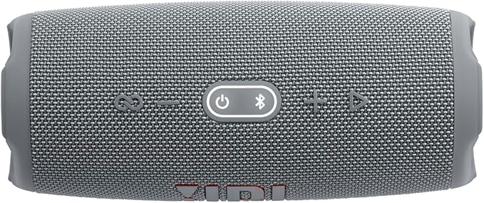 JBL CHARGE 5 - Portable Waterproof (IP67) Bluetooth Speaker with Powerbank USB Charge out, 20 hours playtime, JBL Partyboost (Grey)