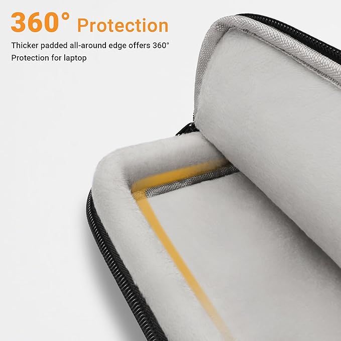 TECOOL 15.6 16 Inch Laptop Bag, 360 Protective Case Messenger Bag Computer Sleeve with Shoulder Strap Waterproof Briefcase for 15.6 16 Inch Acer ASUS Lenovo HP Dell Laptop, MacBook Pro 16, Black