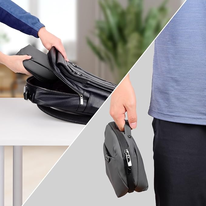 DDgro Electronics Cord Organizer Travel Case, Charger Pouch, Tech Accessories Carrying Bag (Dark Grey)