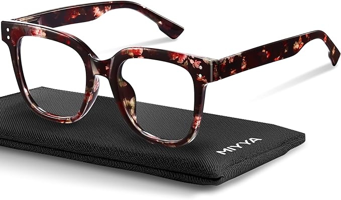 miyya Blue Light Glasses for Women & Men – Oversized UV & Blue Light Blocker Chunky Frames, Stylish Eyewear Accessories