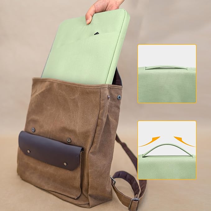 16 inch Laptop Sleeve for Lenovo Yoga 7i 16"/ Lenovo Slim Laptop/ThinkPad E16/ ThinkBook, Dell Inspiron 16 Plus Carrying Case Bag, Green