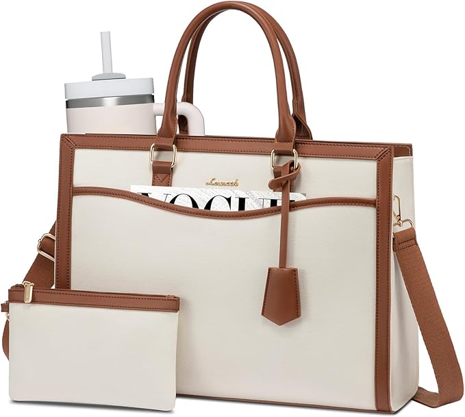 LOVEVOOK Laptop Tote Bag for Women, Office Work Bag Briefcase fit for 15.6 inch Laptop, Large Capacity Teacher Bag Handbag