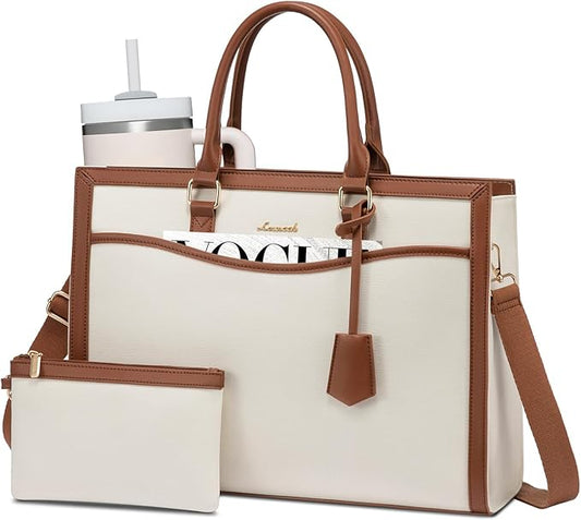 LOVEVOOK Laptop Tote Bag for Women, Office Work Bag Briefcase fit for 15.6 inch Laptop, Large Capacity Teacher Bag Handbag