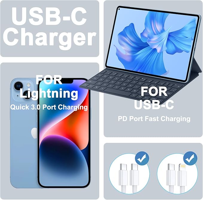 3 Pack USB C Charger Block, iGENJUN Phone 17 16 Chargers Block 20W PD Power Adapter, USB C Wall Charger Compatible with Phone 17/17Pro/17Pro Max/17Air/16/15/14/13,Xs/X, Pad, Galaxy and More, White