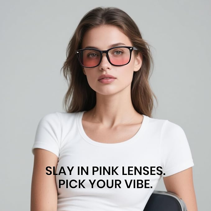 Cyxus Blue Light Glasses Men Women Reduce Eye Strain UV Blocking for Office Work Computer Screen 8082