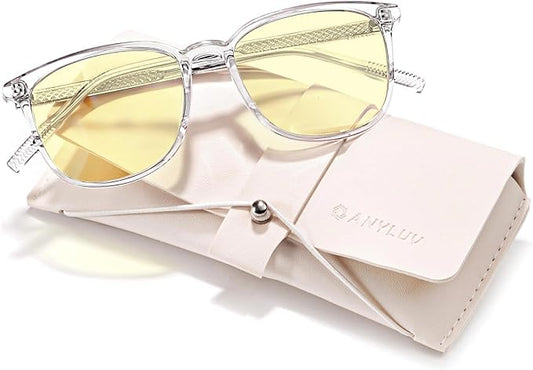ANYLUV Blue Light Glasses for Woman Men, Womens Blue Light Blocking Glasses Computer Glasses Anti Eyestrain