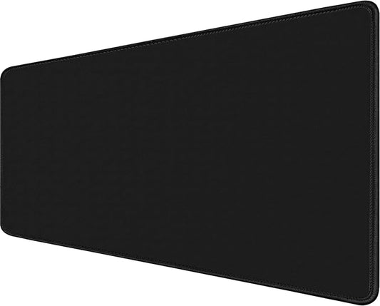 Large Gaming Mouse Pad, XXL Extended Computer Keyboard Mouse Mat with Stitched Edges, 31.5" x 15.7" Non-Slip Waterproof Rubber Base Office Big Long Mousepad for Work, Game, Office, Home, Black
