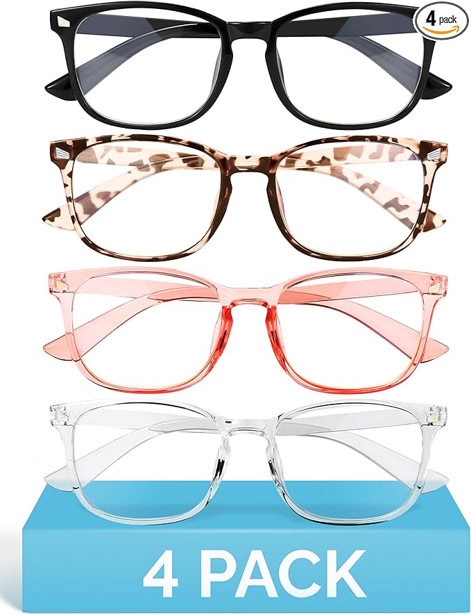MIGSIR Blue Light Blocking Glasses for Computer Gaming, Fashion Fake Helps Reduce Screen Fatigue Eyeglasses for Women Men
