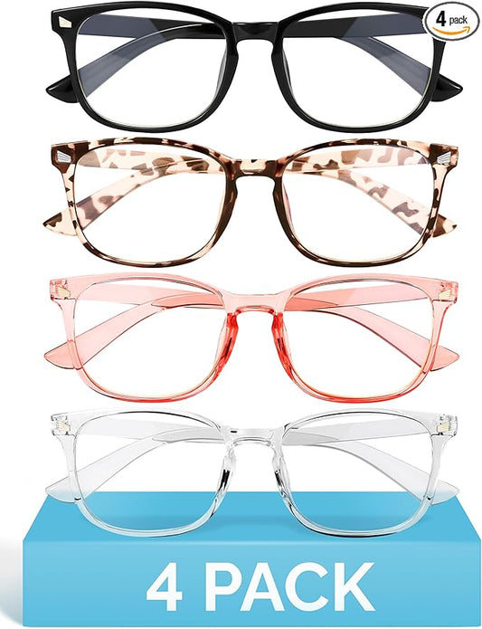 MIGSIR Blue Light Blocking Glasses for Computer Gaming, Fashion Fake Helps Reduce Screen Fatigue Eyeglasses for Women Men