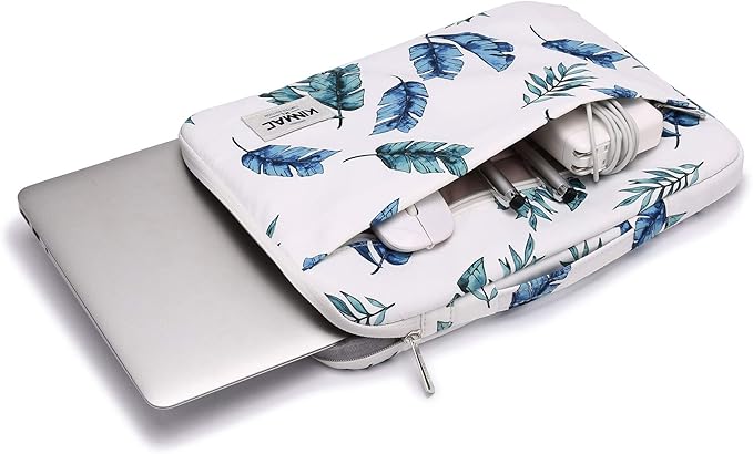 Kinmac 360° Protective Laptop Sleeve Case Bag Cover with Handle for MacBook Pro 16 inch,16 inch HP,Lenovo,Dell,ASUS,Acer Ultrabook and Business Laptop (Banana Leaf)
