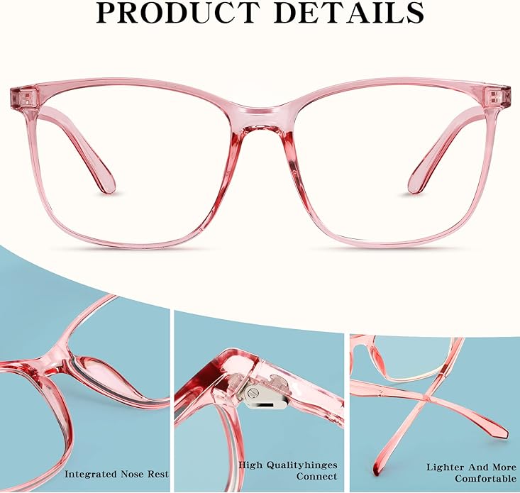Oilway Blue-Light Blocking Glasses for Women Men - 3Pack Computer Reading/Gaming/TV/Phones Glasses Anti Eyestrain