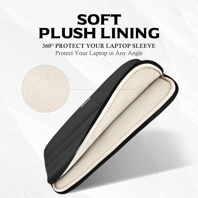 bagasin Laptop Sleeve Bag, 13 13.3 Inch Laptop Sleeve Protective Sleeve for MacBook Air Pro M2/M1, MacBook Pro 14, iPad Pro 12.9, HP, Dell, Lenovo, Asus Notebook