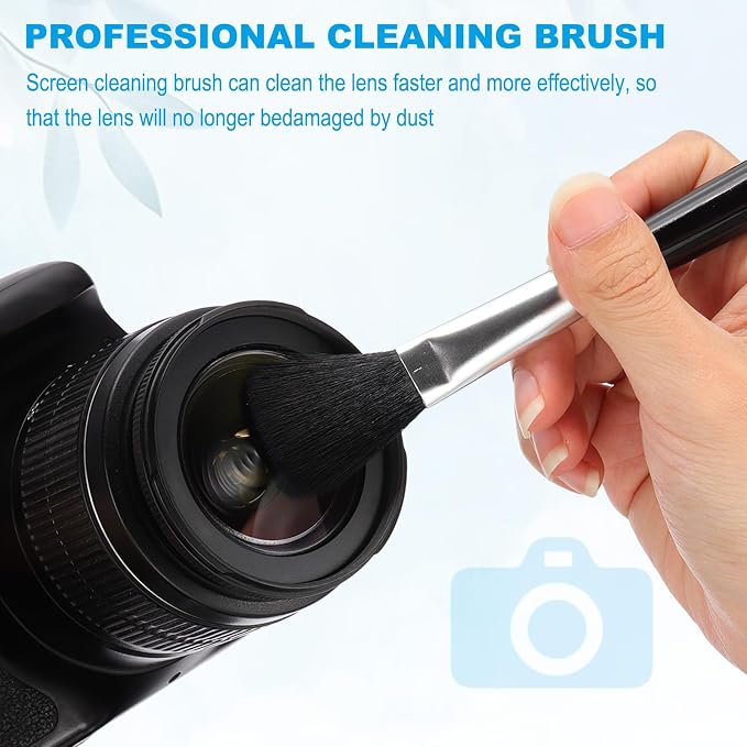 PATIKIL Camera Dusting Brush, Multifunction Cleaning Brush Keyboard Lens Pen Screen Lens Cleaner for Vinyl Records, LP Scan, SLR & Computer Screens,3 Pcs Black - Image 4