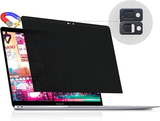 Peslv Magnetic Privacy Screen for Macbook Air 13 Inch (2018-2021, M1) / Macbook Pro 13 in (2016-2022, M1, M2), Removable Anti Blue Light Glare Filter for Mac 13In Laptop