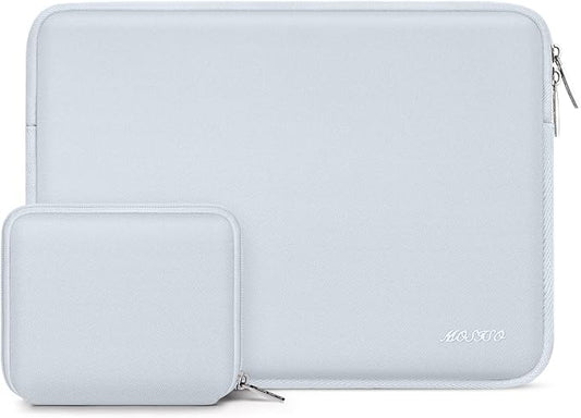 MOSISO Laptop Case 13.3 inch, 13-13.3 inch Laptop Sleeve Bag Compatible with MacBook Air/Pro 13/Pro 14 M5 M4 M3 M2 M1, HP Dell ASUS Lenovo, Neoprene Computer Sleeve Bag with Small Case, Baby Blue