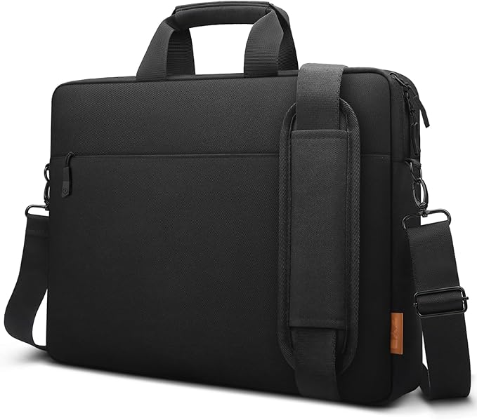 ZYB Waterproof 17 Inch Laptop Bag 17.3 Inch Briefcase,Laptop Case 17 17.3 Inch Sleeve Messenger with Shoulder Strap for 17 Inch Notebook Lenovo Dell HP ASUS Acer etc 17" Laptop Carrying Case Men-Black