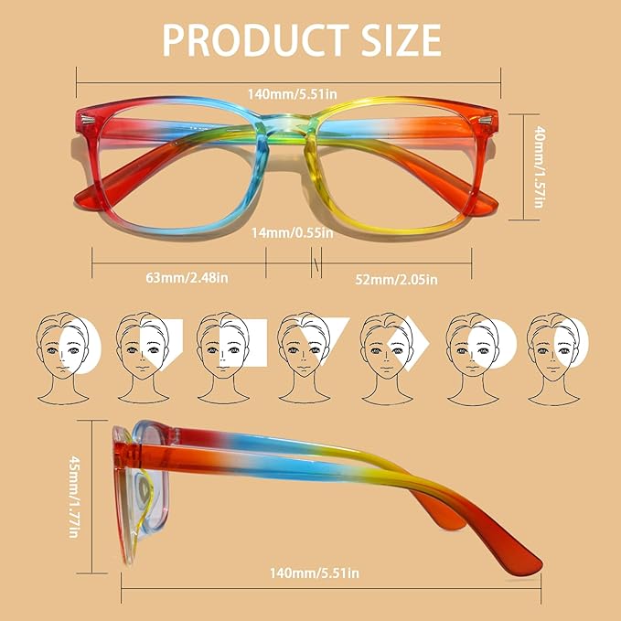 BIRDDIE Blue Light Blocking Glasses for Women & Men, UV400 Anti-Glare Computer Glasses for Gaming,Reading & Eye Strain Relief