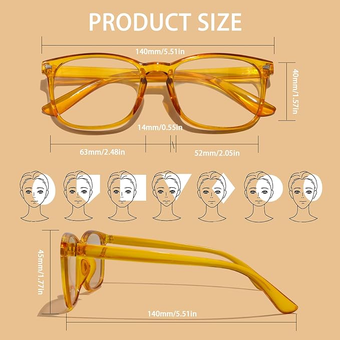 BIRDDIE Blue Light Blocking Glasses for Women & Men, UV400 Anti-Glare Computer Glasses for Gaming,Reading & Eye Strain Relief