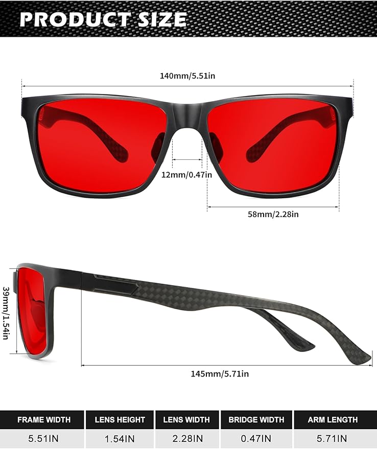 ANYLUV Carbon Fiber Reading Glasses for Men Women, Blue Light Blocking Computer Readers, Anti Glare Spring Hinge