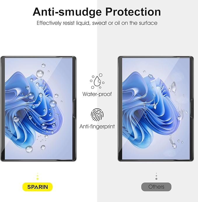 SPARIN [2 Pack] Screen Protector for Surface Pro 11 2024/Microsoft Surface Pro 9/Surface Pro 10/Surface Pro 8/Surface Pro X, [13 inch], 9H Tempered Glass/Support Surface Pen