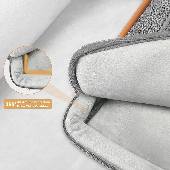 MOSISO 360 Protective Laptop Shoulder Bag, Computer Bags, Side Open Messenger Bag with 5 Accessory Pockets & Belt