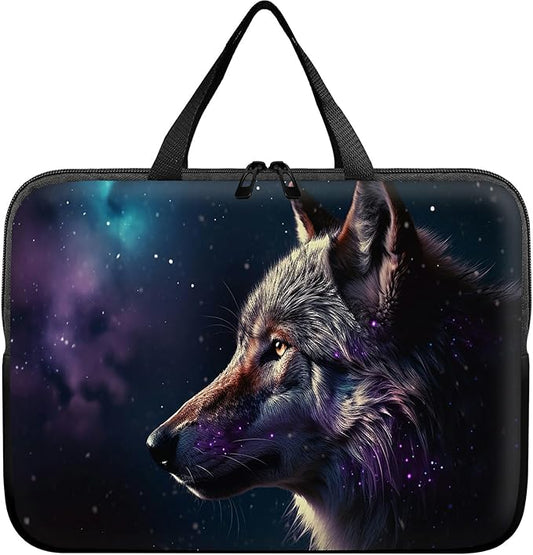 Universal Tablet Laptop Sleeve Case 10 inch, Magic Wolf Slim Carrying Case Durable Handbag Travel Laptop Bag for 7 to 10-inch Laptops/Notebook/Kids Tablet/ipad/eBook Readers