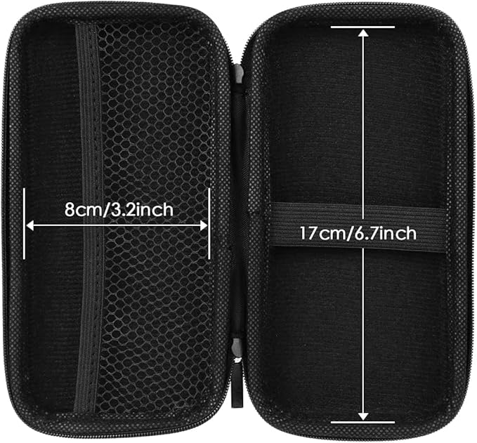 iMangoo Travel Essential Electronics Organizer Charger Case, Shockproof Dual Zipper Power Bank Cables Tech Accessories Pouch Purse, Men & Women Travel Must Have Storage Bag, 6.5x3.2x1 inch Green
